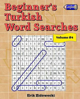 Book cover for Beginner's Turkish Word Searches - Volume 4