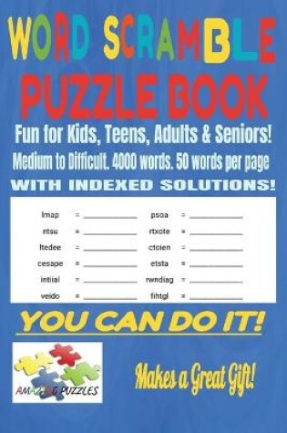 Cover of Word Scramble Puzzle Book