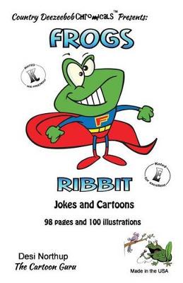 Book cover for Frogs -- Ribbit -- Jokes and Cartoons