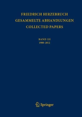 Book cover for Gesammelte Abhandlungen  -  Collected Papers III