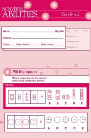 Cover of Nonverbal Abilities Test 8-13 PK10