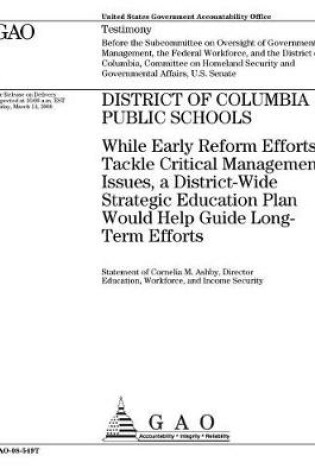 Cover of District of Columbia Public Schools