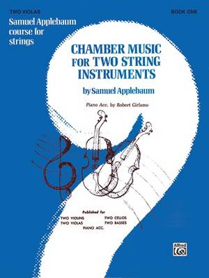 Book cover for Chamber Music for Two String Instruments, Book I