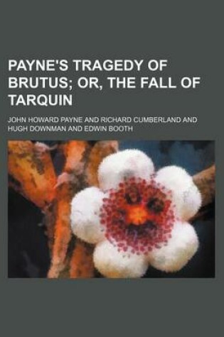 Cover of Payne's Tragedy of Brutus