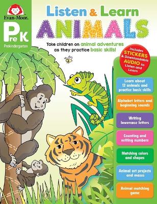 Book cover for Animals, Prek Workbook