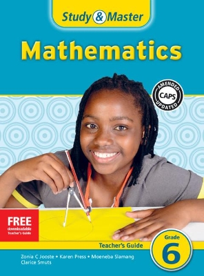 Cover of Study & Master Mathematics Teacher's Guide Grade 6 English