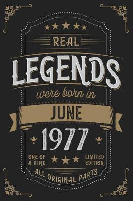 Book cover for Real Legends were born in June 1977