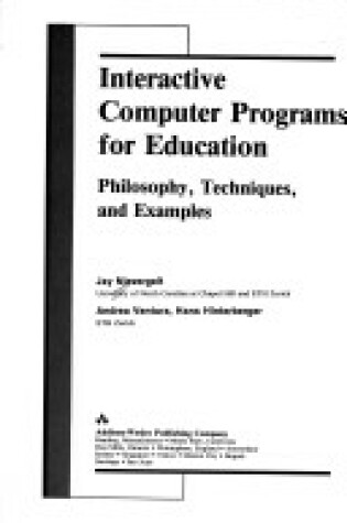 Cover of Interactive Computer Programmes for Education