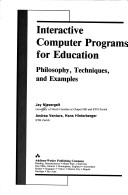 Book cover for Interactive Computer Programmes for Education