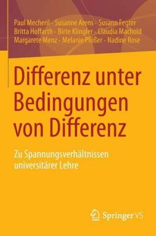 Cover of Differenz Unter Bedingungen Von Differenz