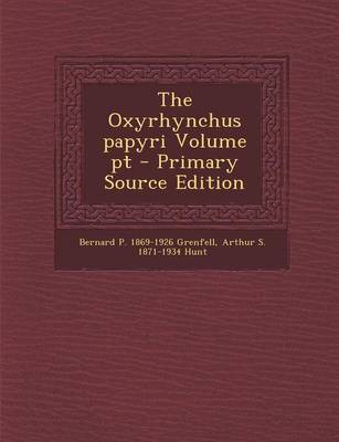Book cover for The Oxyrhynchus Papyri Volume PT