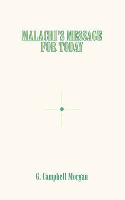 Book cover for Malachi's Message for Today