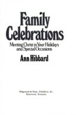 Cover of Family Celebrations