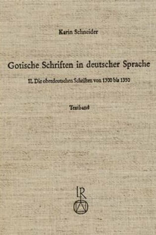Cover of Gotische Schriften in Deutscher Sprache