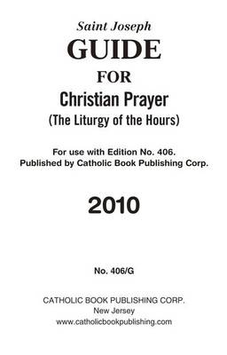 Cover of Saint Joseph Guide for Christian Prayer