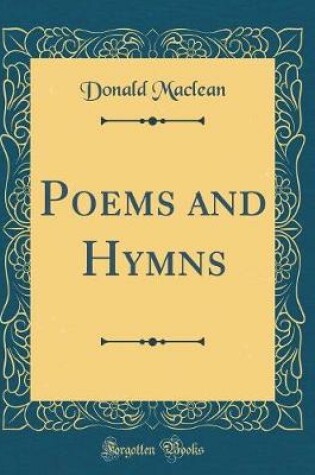 Cover of Poems and Hymns (Classic Reprint)