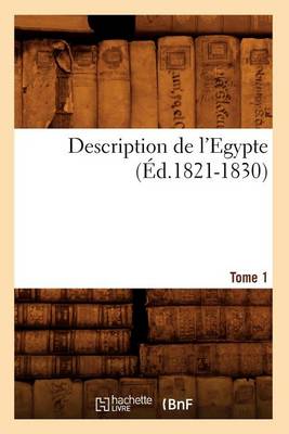 Book cover for Description de l'Egypte Tome 1 (Ed.1821-1830)