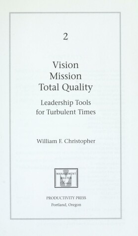 Cover of Vision Mission Total Quality