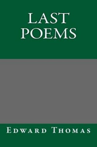 Cover of Last Poems