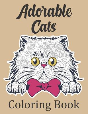 Book cover for Adorable Cats Coloring Book
