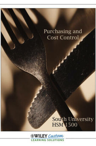 Cover of Purchasing and Cost Control Hsm 1500 for South University