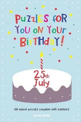 Book cover for Puzzles for you on your Birthday - 25th July