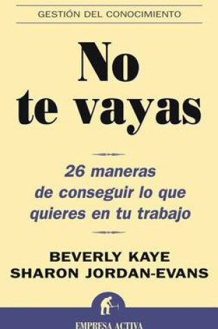 Cover of No Te Vayas