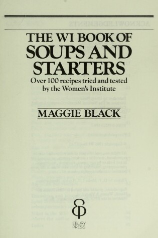 Cover of Women's Institute Book of Soups and Starters