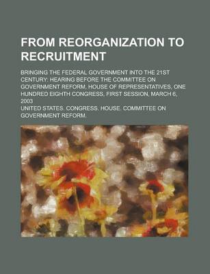 Book cover for From Reorganization to Recruitment