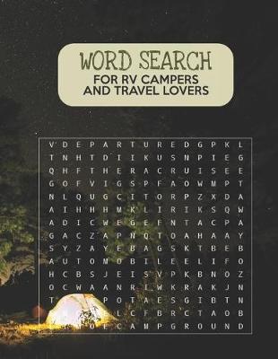 Book cover for Word Search For RV Campers and Travel Lovers