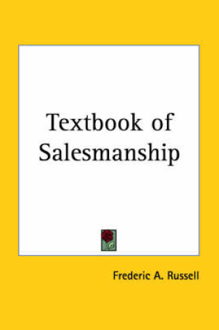 Cover of Textbook of Salesmanship (1924)