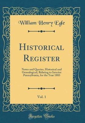 Book cover for Historical Register, Vol. 1