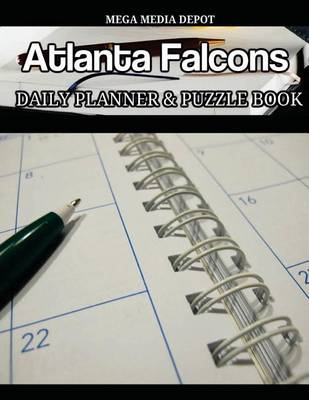 Book cover for Atlanta Falcons Daily Planner and Puzzle Book