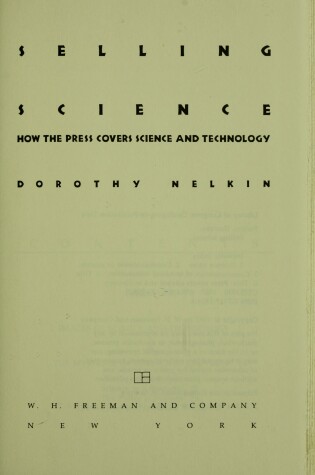 Cover of Selling Science