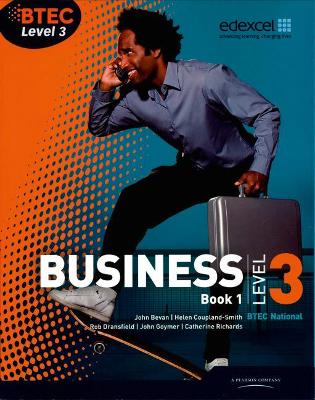 Book cover for BTEC Level 3 National Business Student Book 1