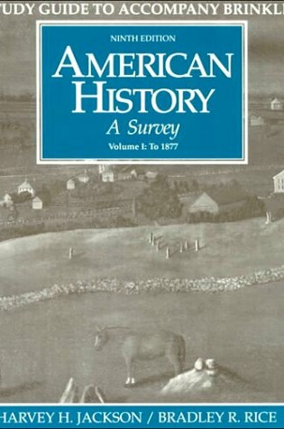 Cover of American History, A Survey: Study Guide