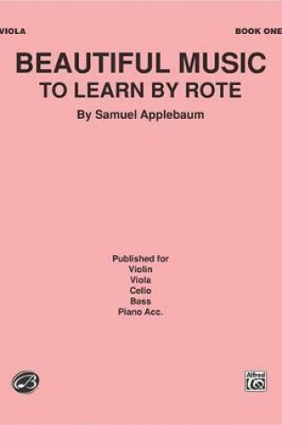 Cover of Beautiful Music to Learn by Rote, Book I
