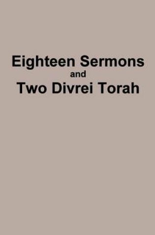 Cover of Eighteen Sermons and Two Divrei Torah