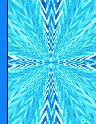 Book cover for Burst of Blue Colors Notebook