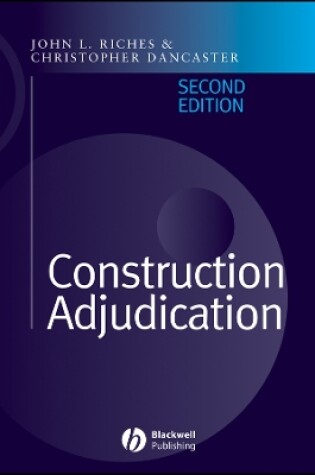 Cover of Construction Adjudication