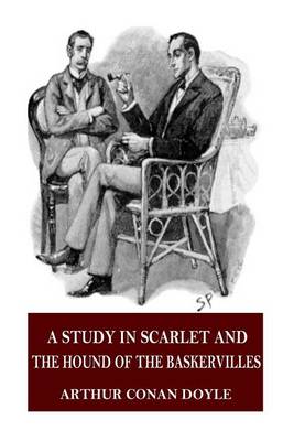 Book cover for A Study in Scarlet and the Hound of the Baskervilles