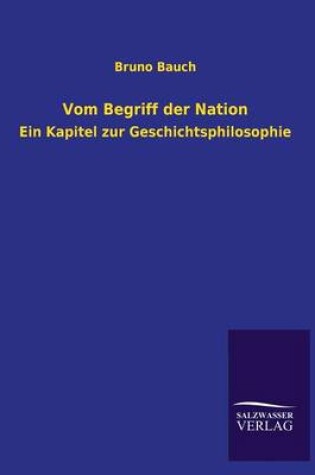 Cover of Vom Begriff Der Nation