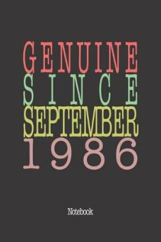 Cover of Genuine Since September 1986