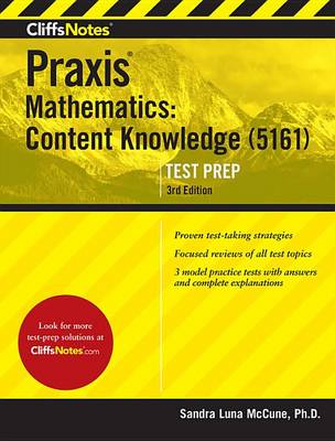Book cover for Cliffsnotes Praxis Mathematics: Content Knowledge (5161)