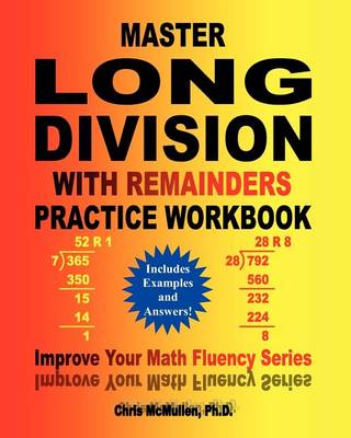 Book cover for Master Long Division with Remainders Practice Workbook