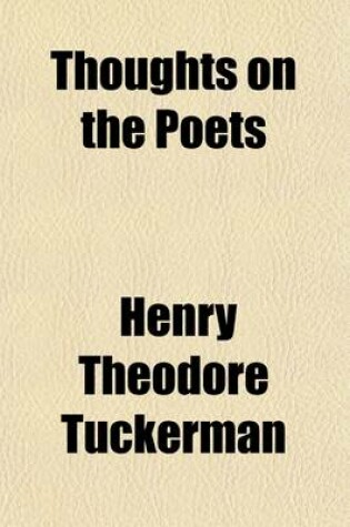 Cover of Thoughts on the Poets