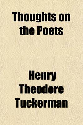 Book cover for Thoughts on the Poets