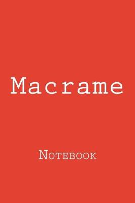 Book cover for Macrame