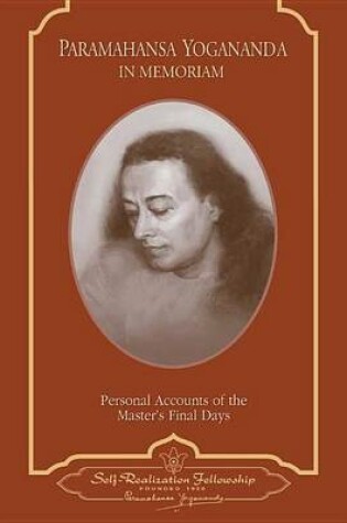 Cover of Paramahansa Yogananda: In Memoriam