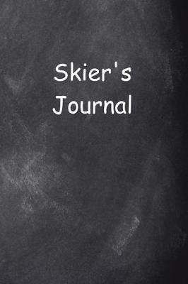 Book cover for Skier's Journal Chalkboard Design